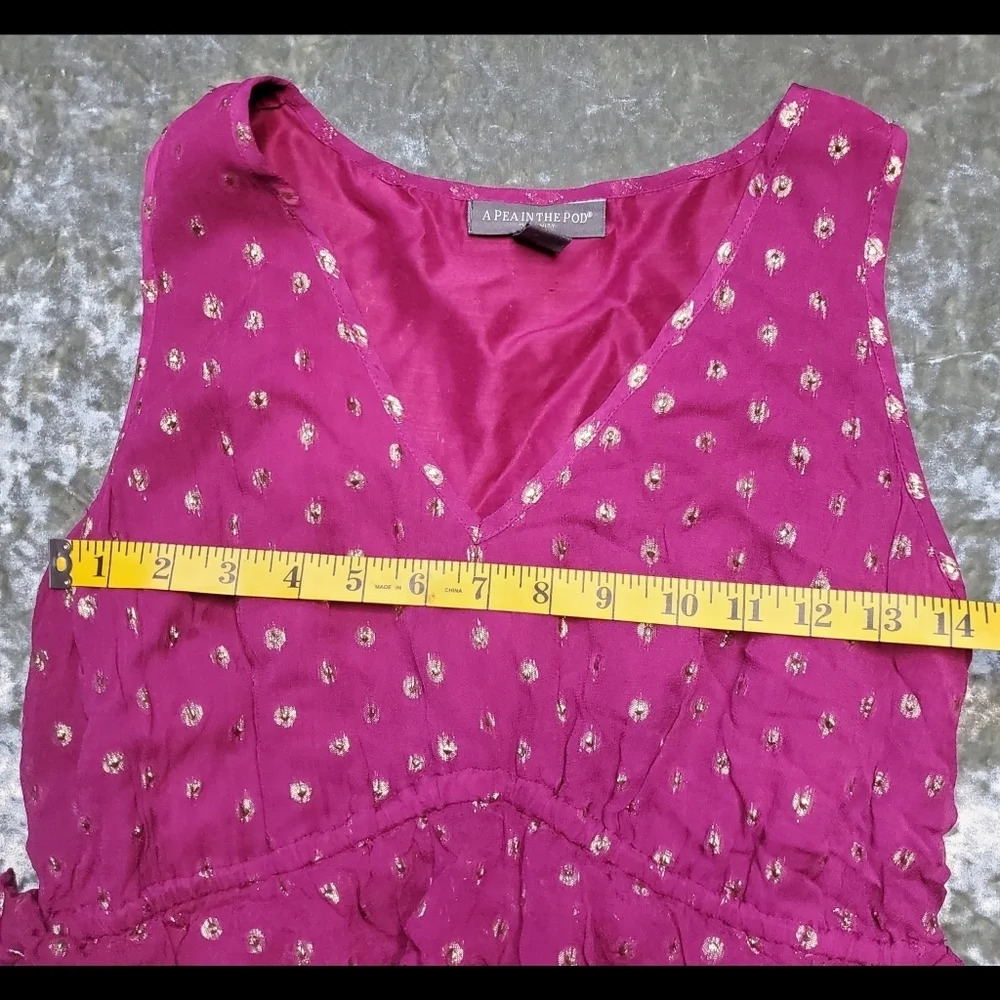 A Pea In The Pod Maternity Summer Ruffle Dress Size: M - Picture 10 of 12